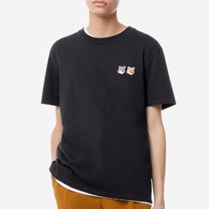 [국내배송] 메종키츠네 더블 폭스헤드 패치 반팔티 2color