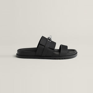 에르메스 앱송 카프스킨 잭슨 샌들 블랙