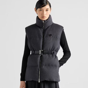 프라다 플란넬 다운 베스트 그레이 29S131