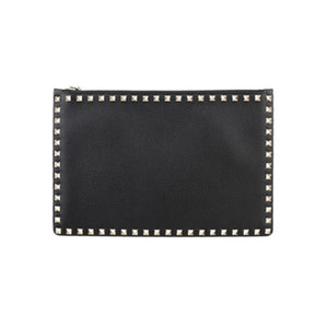 발렌티노 락스터드 클러치 블랙