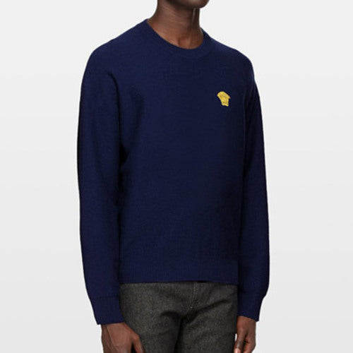 [국내배송] 베르사체 메두사 로고 자수 니트 2color