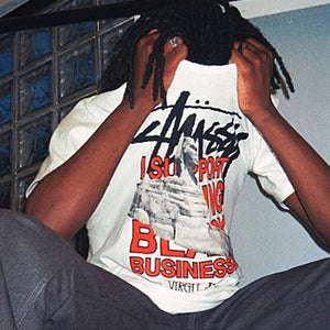 [국내배송] 스투시 X 오프화이트 월드투어 반팔티 화이트 - 재입고 -