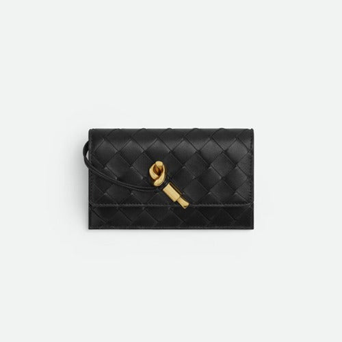 보테가베네타 안디아모 지퍼 카드지갑 블랙 776031