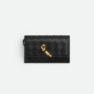 보테가베네타 안디아모 지퍼 카드지갑 블랙 776031