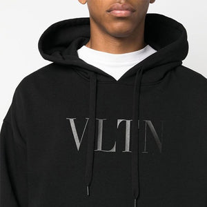 [국내배송] 발렌티노 VLTN 로고 후드티 블랙