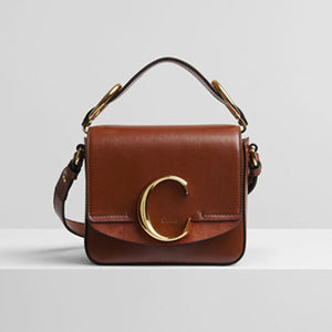 끌로에 C 레더 미니 숄더백 세피아브라운 (윤아,산다라박,한혜진 착용)