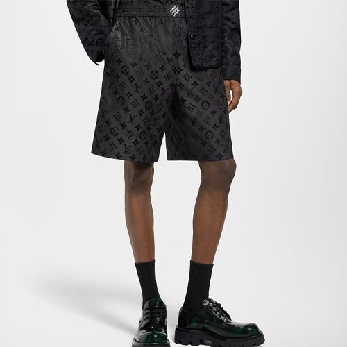 루이비통 무아레 자카드 실크 쇼츠 1AGTN1