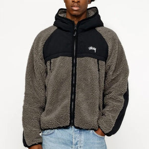 [국내배송] 스투시 쉐르파 패널드 후드 재킷 2color