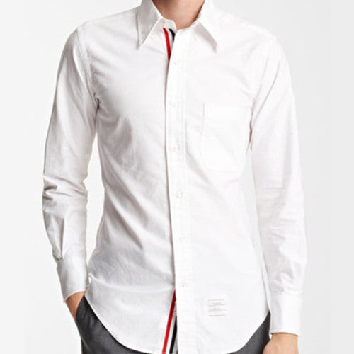 [국내배송] 톰브라운 옥스포드 깃 로고 셔츠