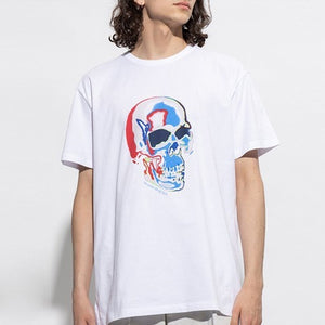 [국내배송] 알렉산더맥퀸 솔라리스 스컬 반팔티 화이트