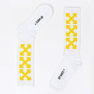 [국내배송/당일출고]오프화이트 인타르시아 로고 삭스 2color