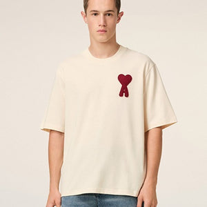 [국내배송] 아미 드 꾀흐 하트 패치 반팔티 4color