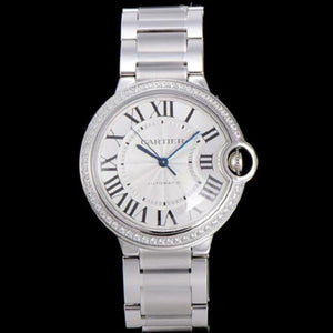 [V6 공장] 까르띠에 발롱블루 실버다이얼 다이아몬드