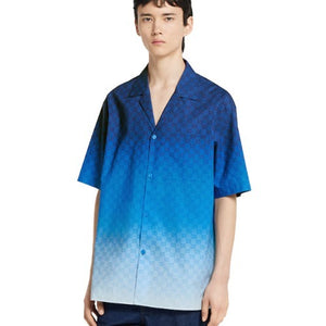 구찌 프린트 코튼 포플린 볼링 반소매 셔츠 794907