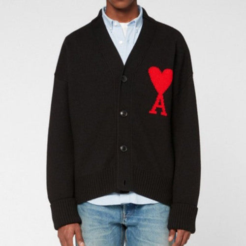 [국내배송] 아미 드 꾀흐 빅하트 로고 오버사이즈 가디건 4color