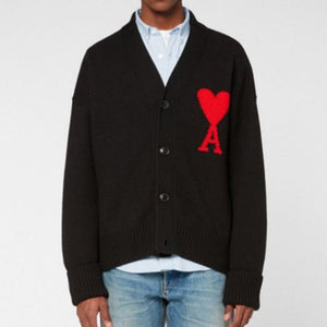 [국내배송] 아미 드 꾀흐 빅하트 로고 오버사이즈 가디건 4color