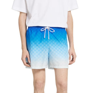 구찌 프린트 코튼 포플린 스윔 쇼츠 833301