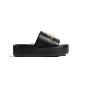 발렌시아가 BB 라이즈 여성 슬리퍼 블랙