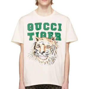 [국내배송] 구찌 타이거 반팔티 크림