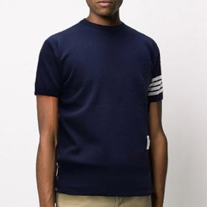 [국내배송] 톰브라운 4바 라운드 반팔 니트 5color - 컬러 추가 입고 -