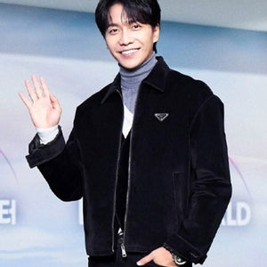 [국내배송/당일출고] 프라다 벨벳 블루종 재킷 (송강,이승기 등 착용)