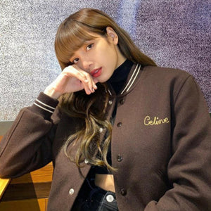 [국내배송/당일출고] 셀린느 테디 울 봄버 자켓 (지민,리사 착용)