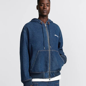 디올 크리스찬 디올 태그 데님 후드 재킷