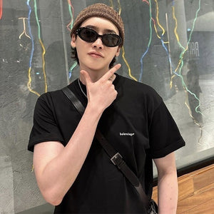 [국내배송/당일출고] 발렌시아가 스몰 로고 반팔티 블랙 (이종석 착용)