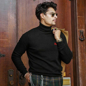 [국내배송/당일출고] 버버리 런던 자수 로고 터틀넥 니트