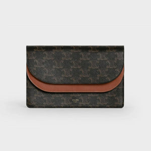 셀린느 트리오페 캔버스 스트랩 월렛 크로스백