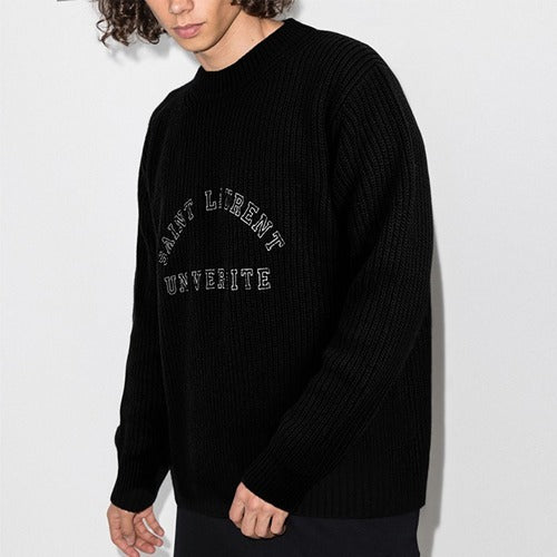 [국내배송] 세인트로랑 UNIVERSITE 로고 스웨터 2color