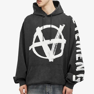 [국내배송] 베트멍 더블 아나키 후드티 블랙