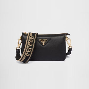 프라다 가죽 숄더백 블랙 1BH194