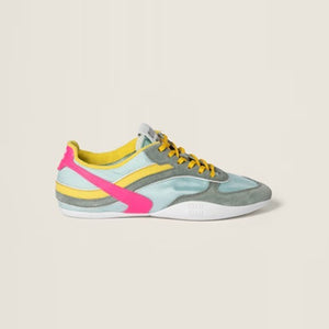 미우미우 김나지움 기능성 소재 및 스웨이드 스니커즈 멀티