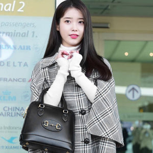 구찌 1955 홀스빗 스몰 탑 핸들백 블랙 (아이유,김나영 착용)