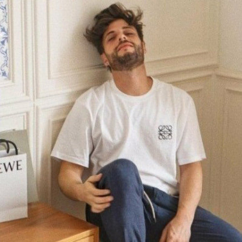 [국내배송/당일출고]로에베 아나그램 자수 로고 반팔티