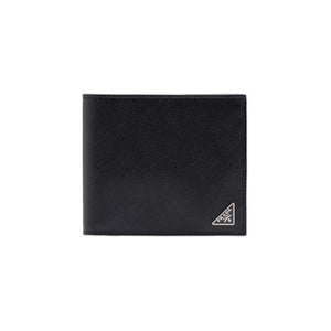 프라다 트라이앵글 로고 사피아노 반지갑