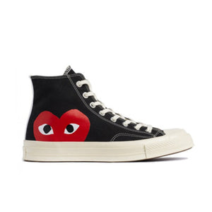 꼼데가르송 X 컨버스 척테일러 1970 하이 블랙