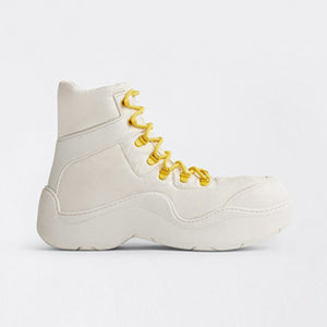 보테가베네타 퍼들 봄버 부츠 아이보리