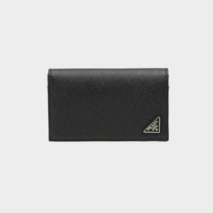 프라다 사피아노 가죽 카드지갑 블랙 2MC122