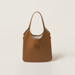 미우미우 가죽 아이비 토트백 브라운 5BG231