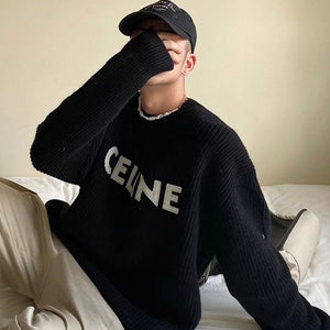 [국내배송] 셀린느 리브드 오버사이즈 니트 2color (강한나 착용) - 컬러 추가 입고 -