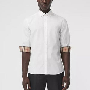 [국내배송] 버버리 TB 모노그램 체크 디테일 셔츠 2color