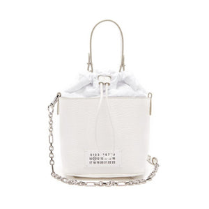 메종마르지엘라 5AC 체인 버킷백 화이트