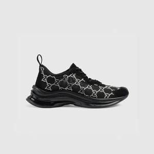 구찌 GG 크리스탈 런 스니커즈 블랙 758088