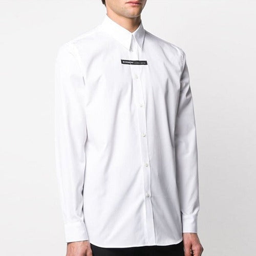 [국내배송] 지방시 콘트라스트 패널 셔츠 화이트