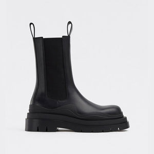 보테가베네타 타이어 첼시 부츠 블랙