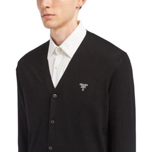 [국내배송] 프라다 밀라노 로고 가디건 - 재입고 -