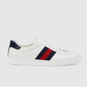 구찌 화이트 블루 에이스 스니커즈