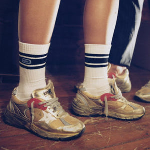 골든구스 대드스타 디스트레스 스니커즈 골드/레드